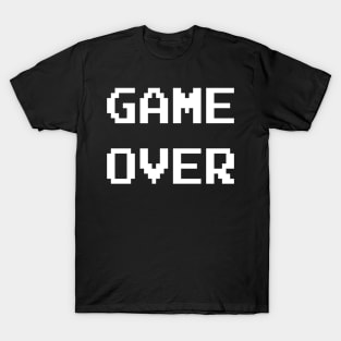 Game Over Blood Evil Retro Gamer Humor Gift Men Women Kid T-Shirt